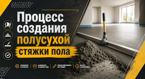 Полусухая стяжка пола